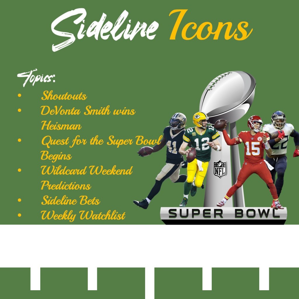 Sideline Icons #31- January 7,&nbsp;2021:
