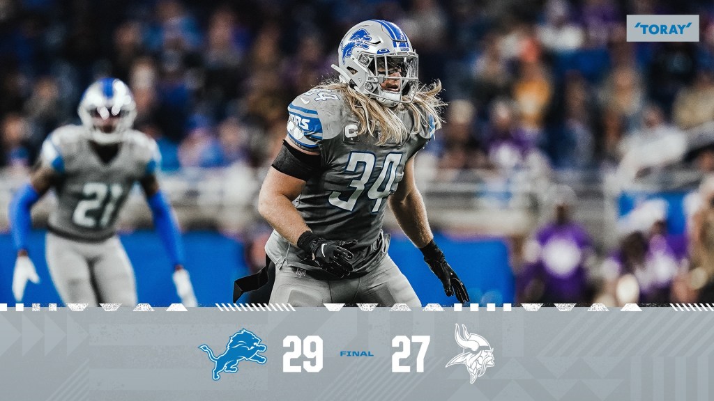 Detroit Lions Defeat Minnesota Vikings 29-27 to avoid winless&nbsp;season