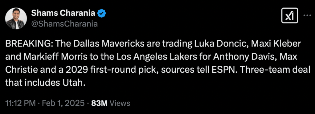 Illinois Hoops Update- February 1- Anthony Davis, Max Christie Involved in Luka Doncic&nbsp;Trade